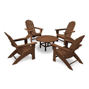 Teak chair adirondack set for Patio Outdoor Brown Color Solid Wood - Teak Garden Outdoor Furniture Jepara manufacture