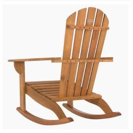 Patio All Weather Leisure Garden Rocking Chair Adirondack Teak Wood Outdoor Furniture Wholesale