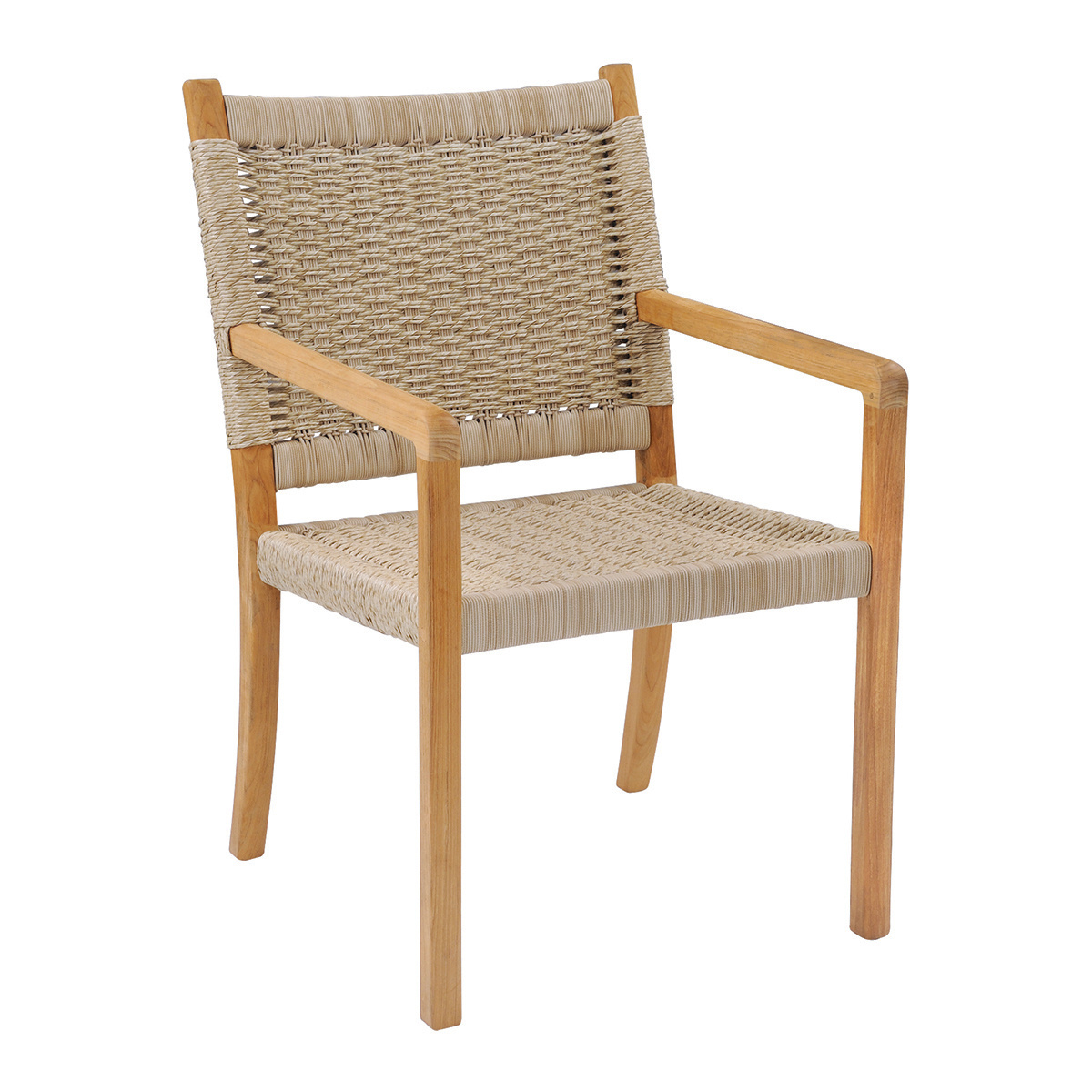 Outdoor Dining Chair made from Wood and Rope for Patio Chairs Garden Chairs Indoor Furniture High Quality Best Seller Wholesale