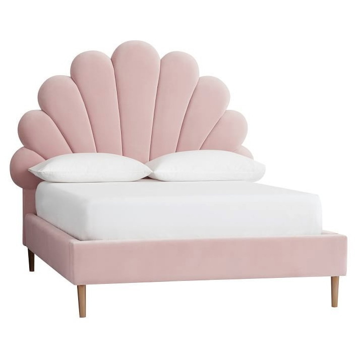 Upholstered Beds Elegant Style  Solid Wood Tufted Padded Headboard For Bedroom Furniture Beds