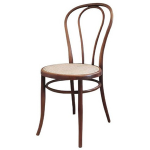 Bentwood Chair with Rattan Seat Brown Color - Modern Furniture Handmade solid wood from Indonesia Manufacture