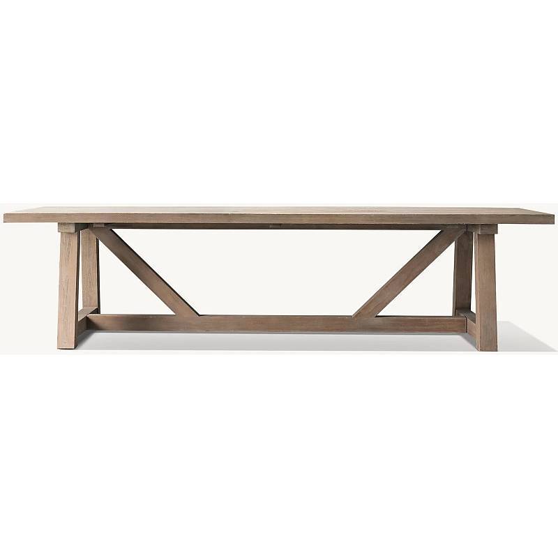 Classic Simple Design Patio Bench Wooden Natural Finish Outdoor Furniture