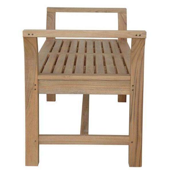 Modern Design Garden Bench Teak Wood Natural Fine Sanded for Hotel Project Willa Outdoor Furniture Wholesale