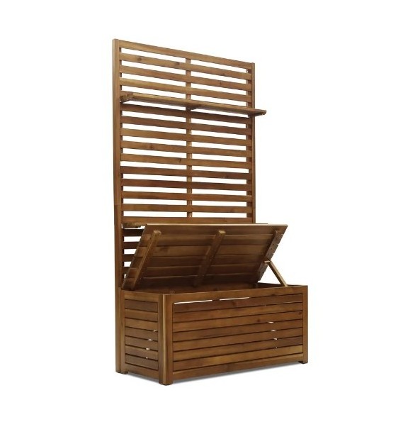 Hall tree teak bench outdoor with storage boxes - Teak Garden Outdoor Furniture Jepara manufacture from Indonesia