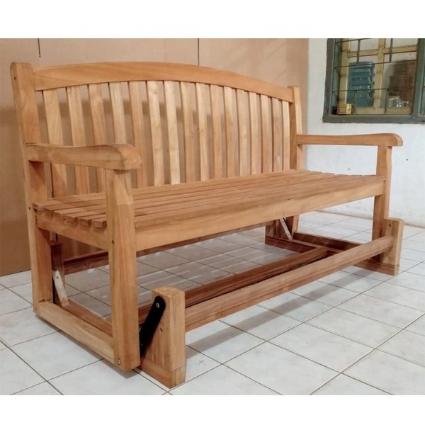 Adirondack Glider Bench Teak Outdoor Furniture Garden Furniture Wooden Glider Bench