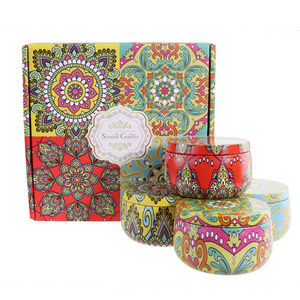 Party decoration luxury 100% soya wax gift candle bohemian aromatherapy candles large volume 5OZ scented candles set