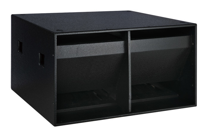 CVR latest dual 18-inch subwoofer bass bin+concert speakers\China sound speaker empty box