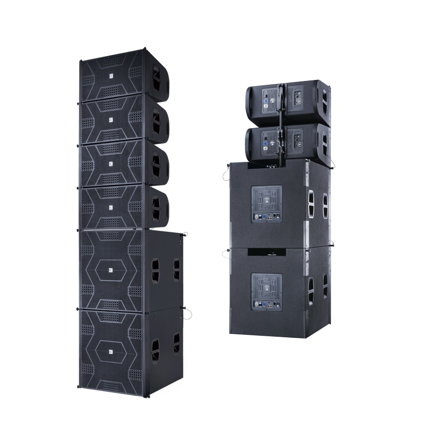 line array speaker system + CVR  line array active 12 inch + powered 21 inch subwoofer speaker