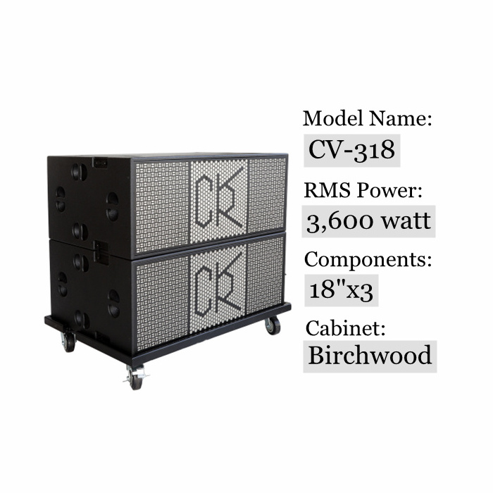 CVR subwoofer 18 inch Triple-drivers sub-bass system subwoofer speaker line array CV-318