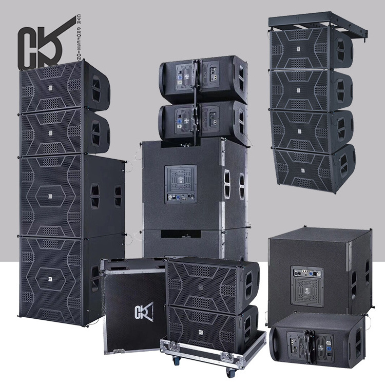 line array speaker system + CVR  line array active 12 inch + powered 21 inch subwoofer speaker