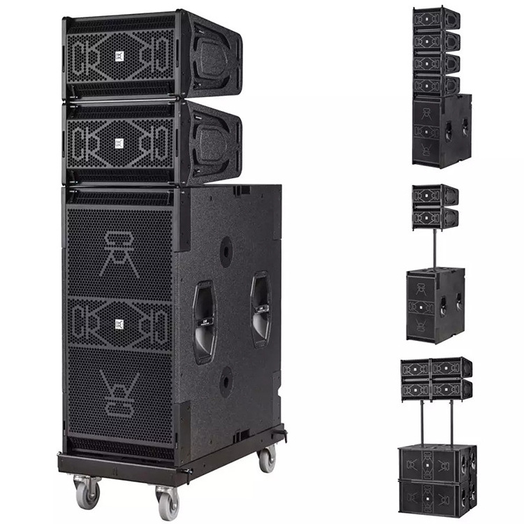 hot sale 2* 15 inch line array cabinet powered 10 inch top sound system