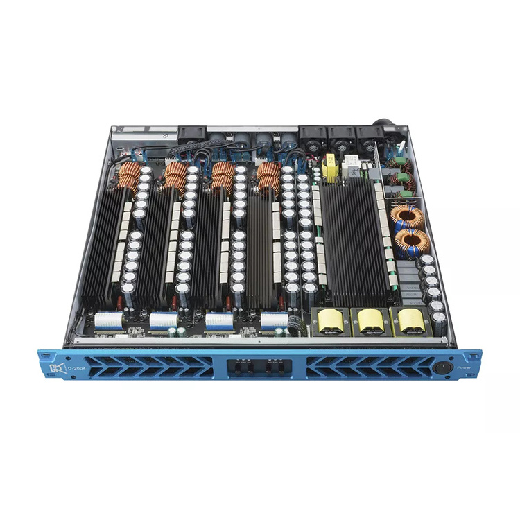 professional 4 channel class D power amplifier 1U amplifier D-2004