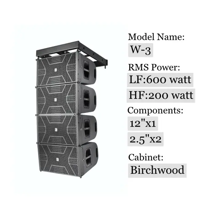 CVR 12 Inch 600W Line Array + 21 Inch Subwoofer Sound System Active & Passive Speaker