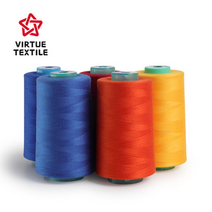 100% Cone Spun Polyester Sewing Thread 20/2 20/3 40/2 50/3 60/2 42/2  Used Clothing And Jeans