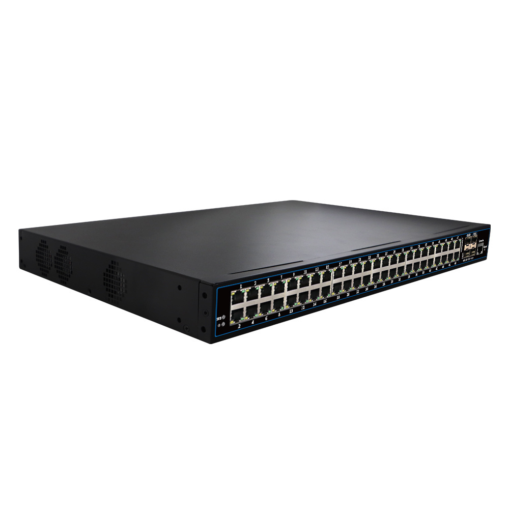 Lightning and Static Protection L3 switch 52 ports combo 1000Mbps POE switch 4 port 10G SFP Managed network switch Gigabit 550W