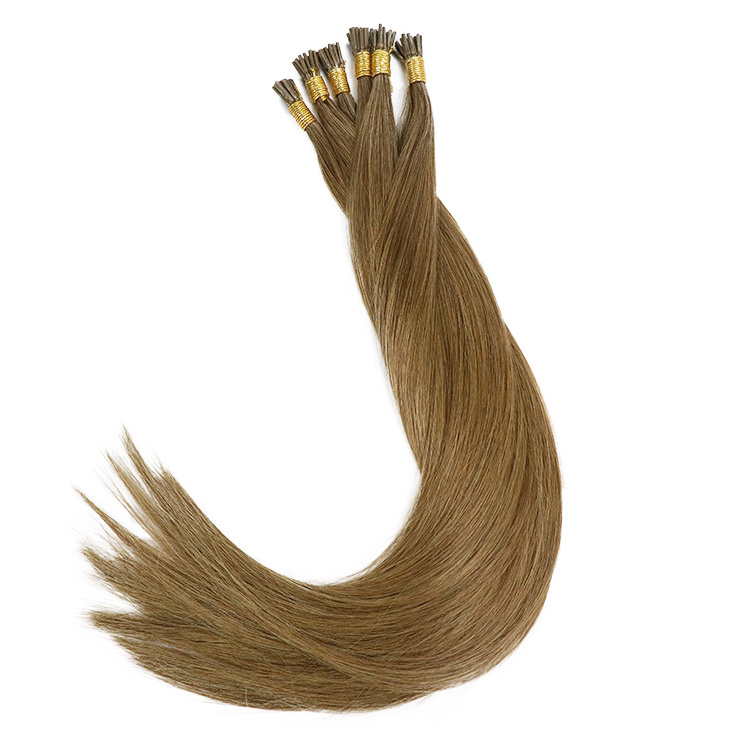 Hot Sale factory price 100% natural extensiones de cabello 100humano remmy i tip hair extensions wholesale