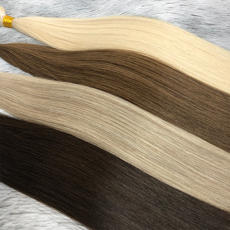 Wholesale Hot Sale Italian Keratin Pre Bonded Hair Extensions Remy Double Drawn u Tip Flat Tip i Tip Hair Extension