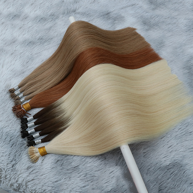 Nano Ring Hair Extensions virgin cuticle full human remy hair