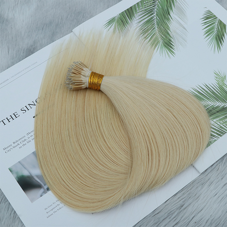 Nano Ring Hair Extensions virgin cuticle full human remy hair