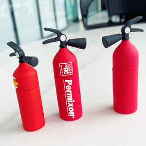 Customized Gift Fire Alarm Firefighter Pvc Extintor Fire Hydrant Fire Extinguisher Custom Usb Flash Drive