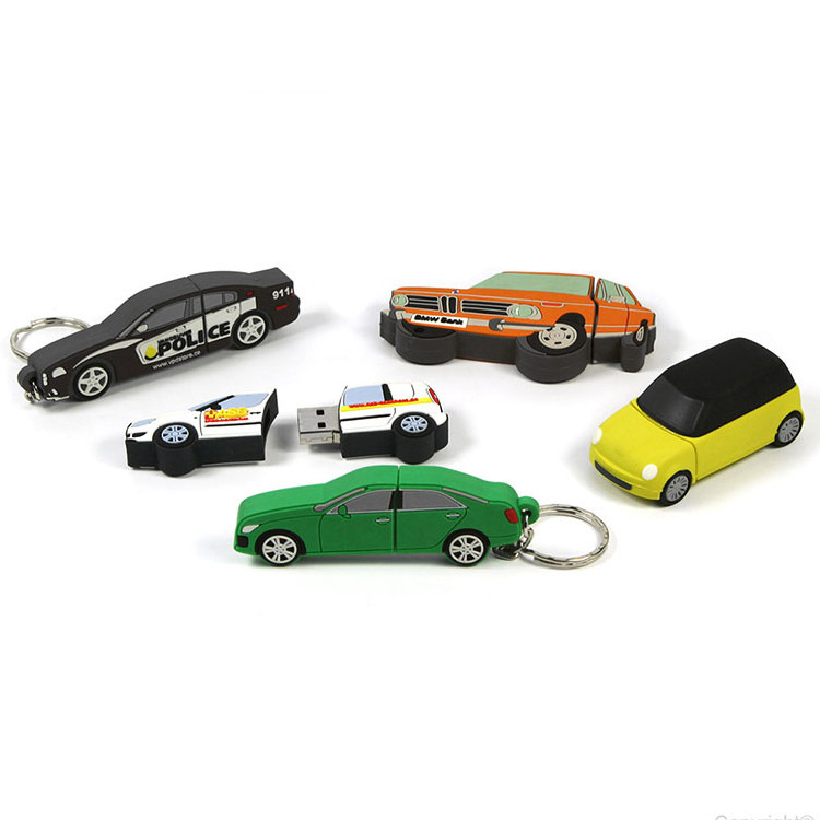 CWC Wholesale Soft Pvc Gift Custom Logo 32gb 64gb 128gb Car Shape Thumb Pen Drive Memory Stick Usb Flash Drive