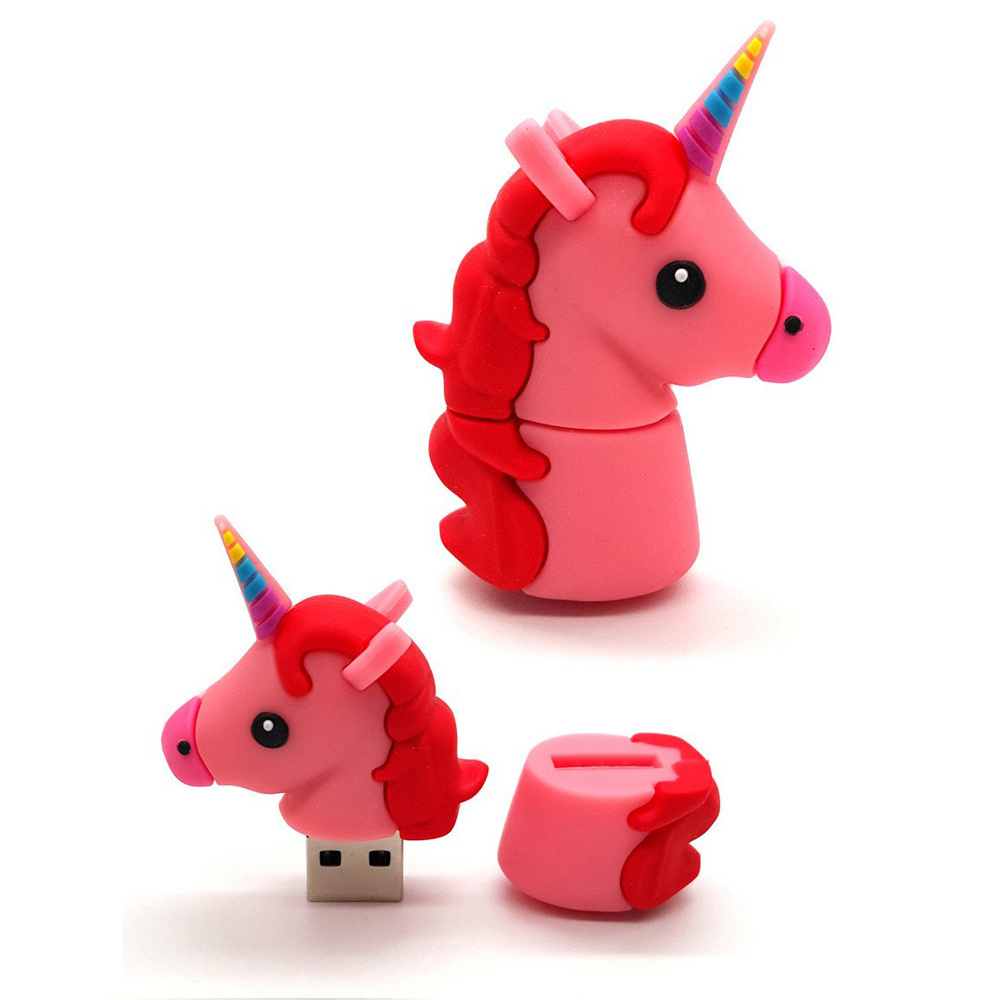 custom unicorn usb flash thumb drive keys 512mb 2gb 4gb 8gb