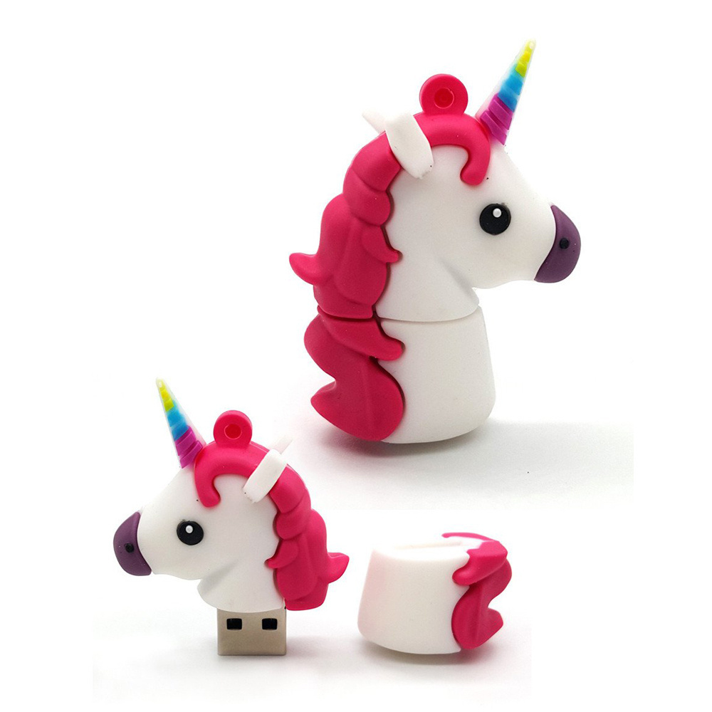 custom unicorn usb flash thumb drive keys 512mb 2gb 4gb 8gb