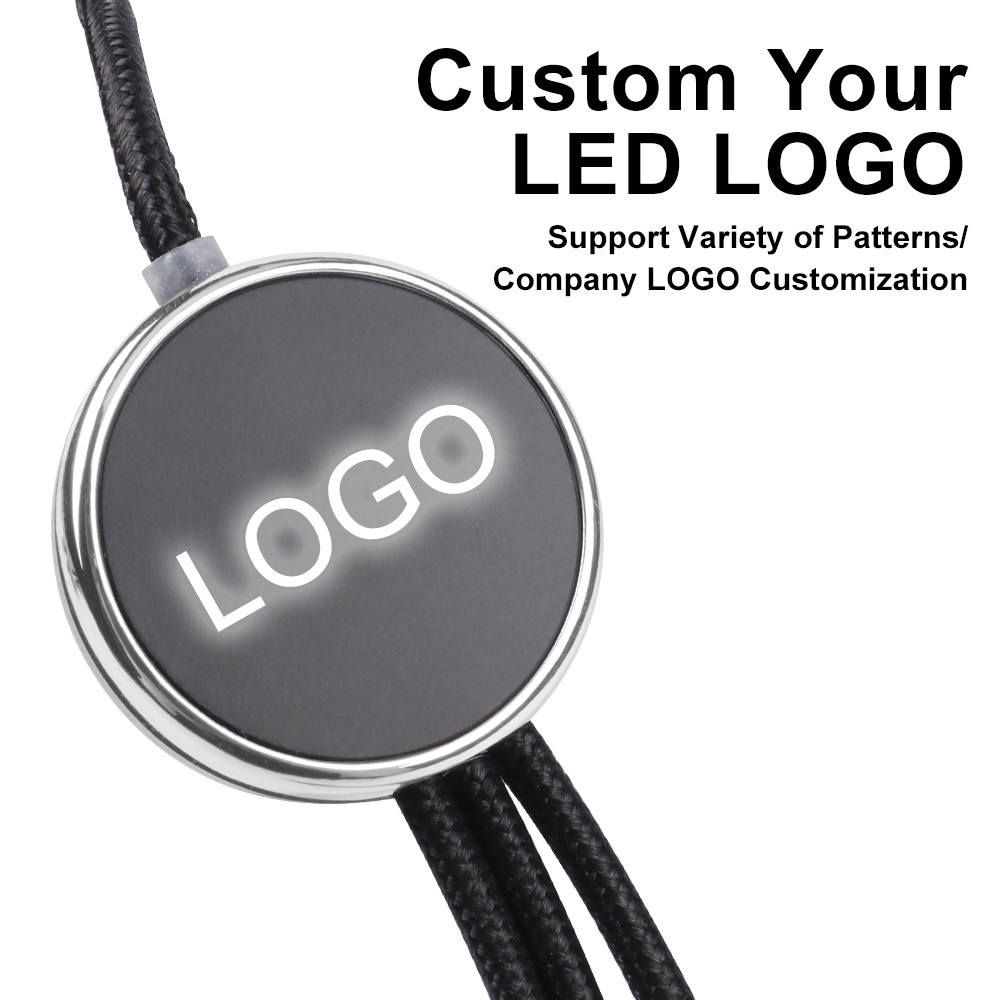 Promotional Gift Custom Charger Cable Light Up Logo Cellphone Fast Charging Cord USB LED Light Charging Cable