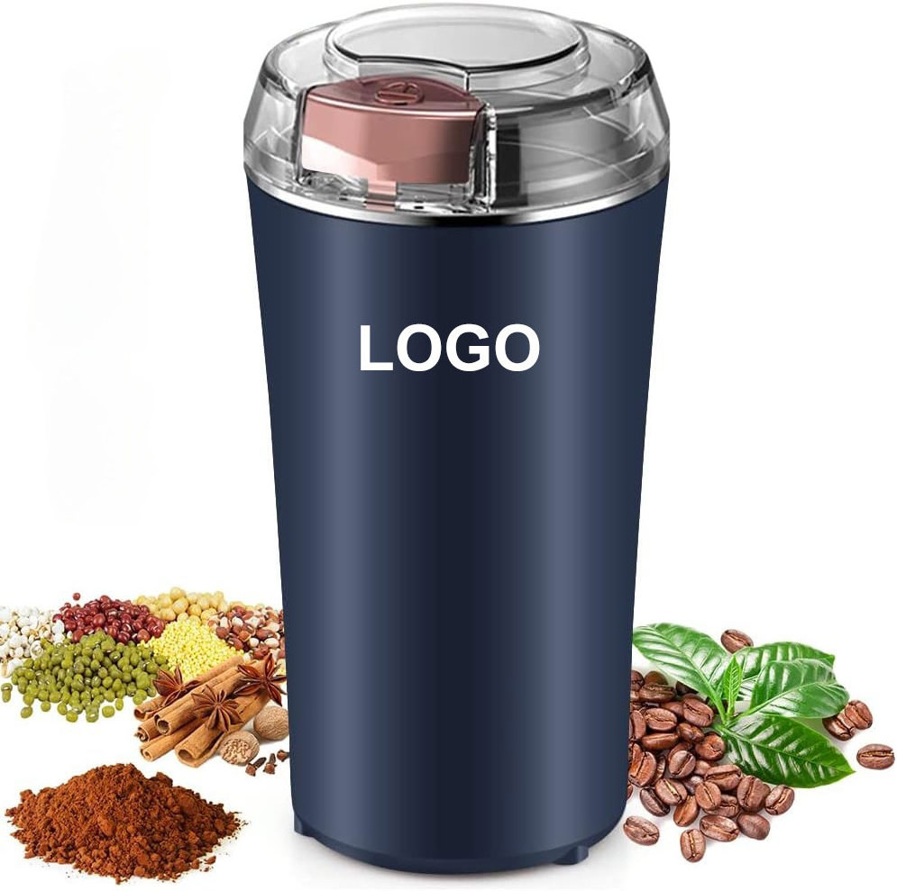 One-touch Push-Button Portable Spice Herb Peanut Grains Beans Coffee Electric Grinder