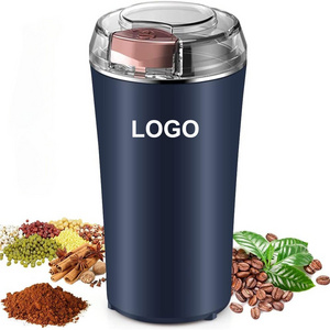 One-touch Push-Button Portable Spice Herb Peanut Grains Beans Coffee Electric Grinder