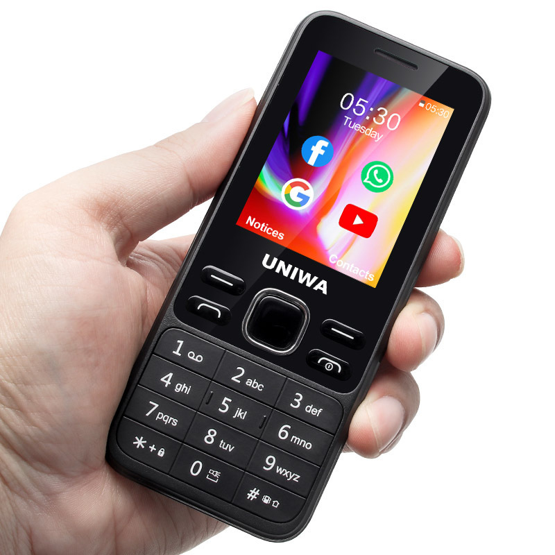 UNIWA K2401 2.4 Inch 4G Feature Keypad Mobile Smart KaiOS Phone with Whatsapp