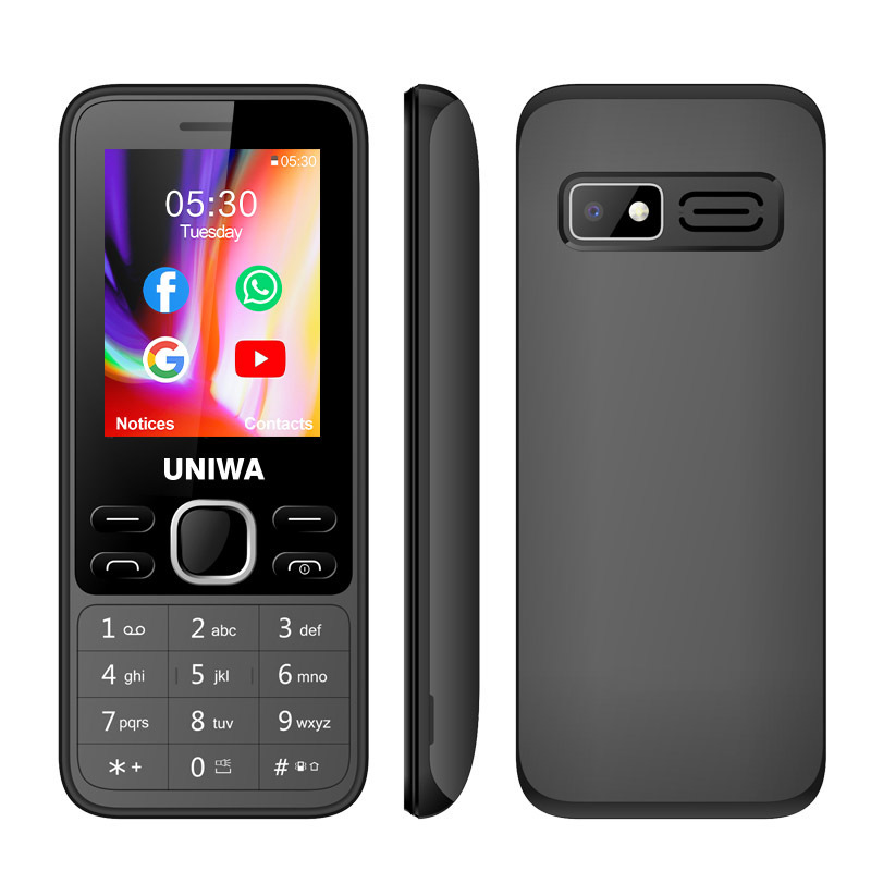 UNIWA K2401 2.4 Inch 4G Feature Keypad Mobile Smart KaiOS Phone with Whatsapp