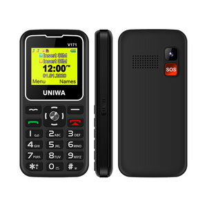 UNIWA V171 Big Button Big Font CellPhone SOS Mobile Phone Flashlight 2G Keypad Feature Phone