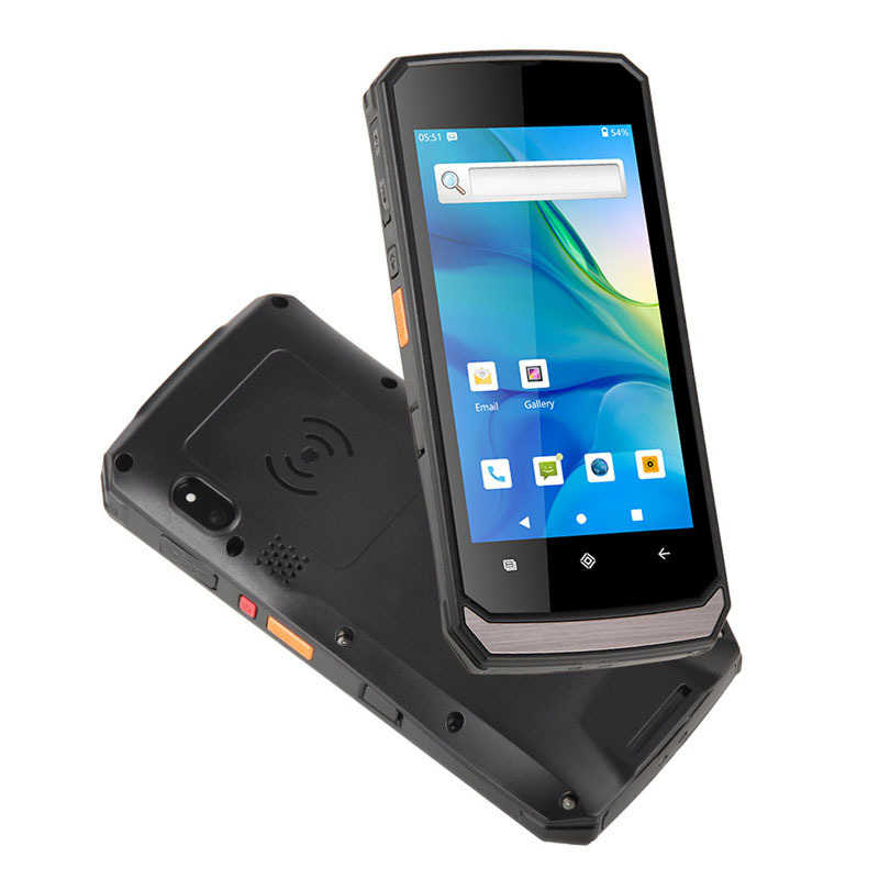 Rugged M580 Hot-swap NFC 4G Lte Handheld Android PDA smartphone with Double Batteries Barcode Scanner with Charging dock