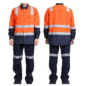 High Visibility Welder Construction Outdoor Worker Boiler Industrial Work Suits For Safety