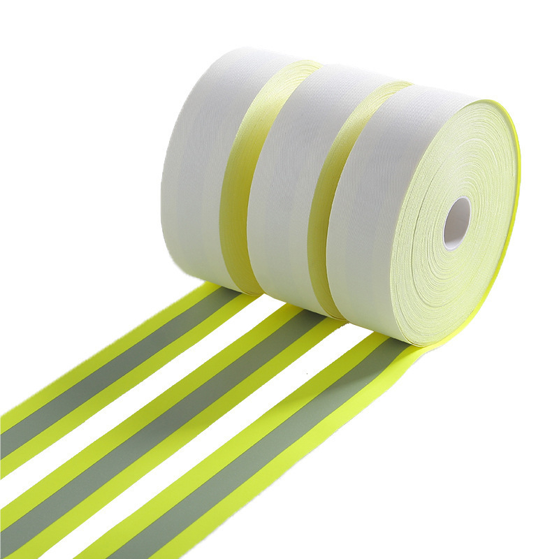 High visibility flame retardant warning safety strip reflective material products fabric tape High Visibility tape