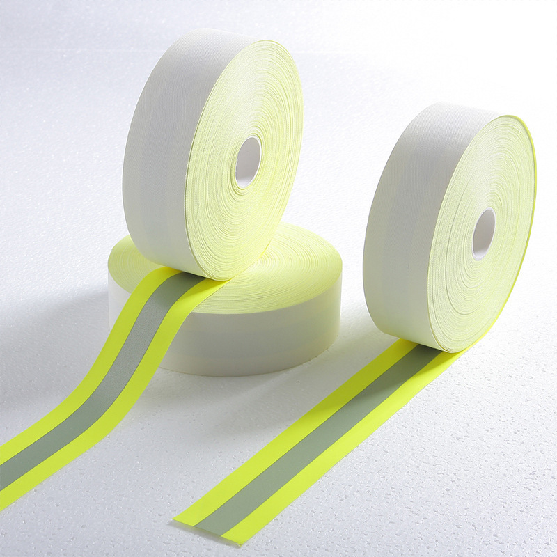 High visibility flame retardant warning safety strip reflective material products fabric tape High Visibility tape