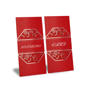 Gold foil stamping UV logo custom paper red packet 2021 hong bao money envelope wedding