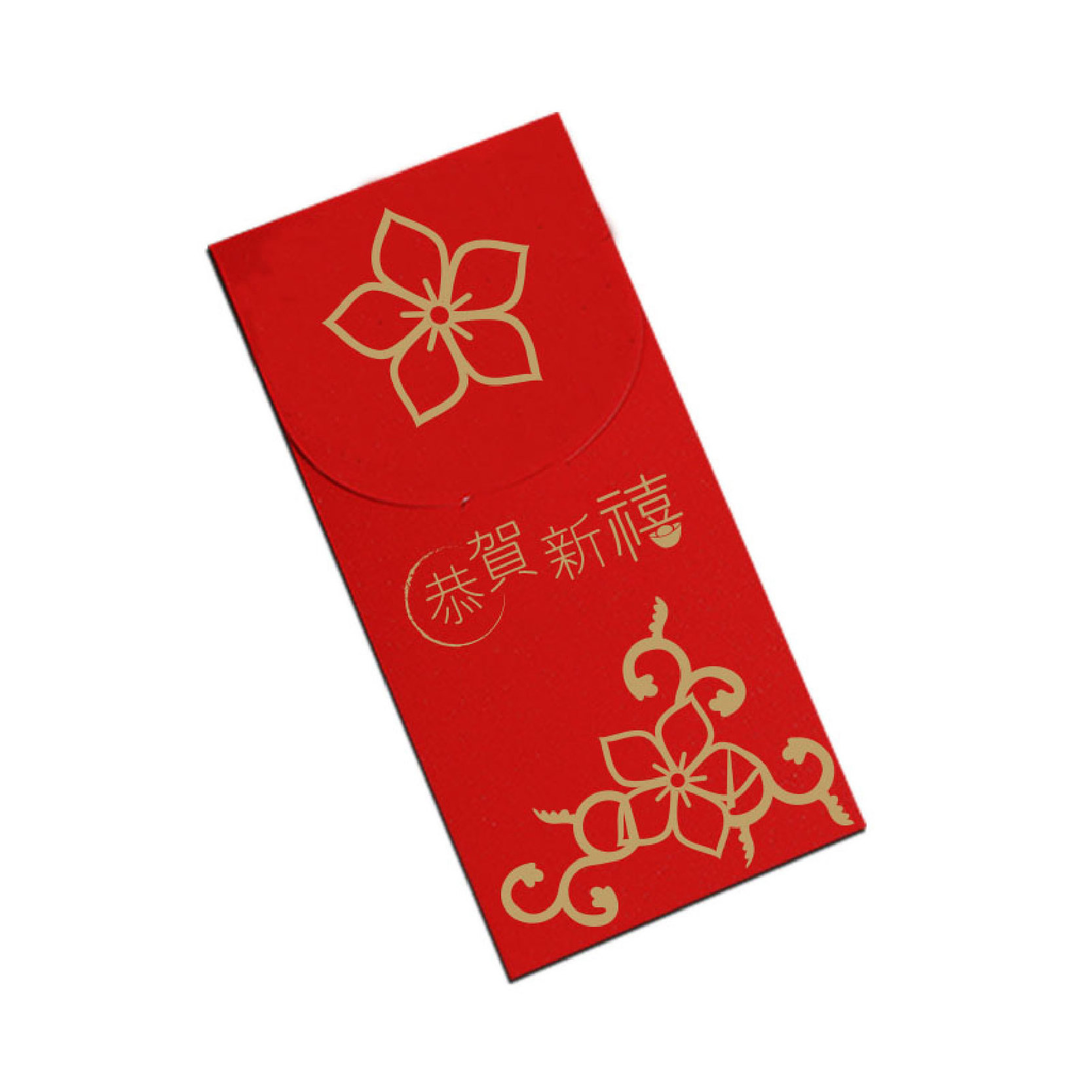 Gold foil stamping UV logo custom paper red packet 2021 hong bao money envelope wedding