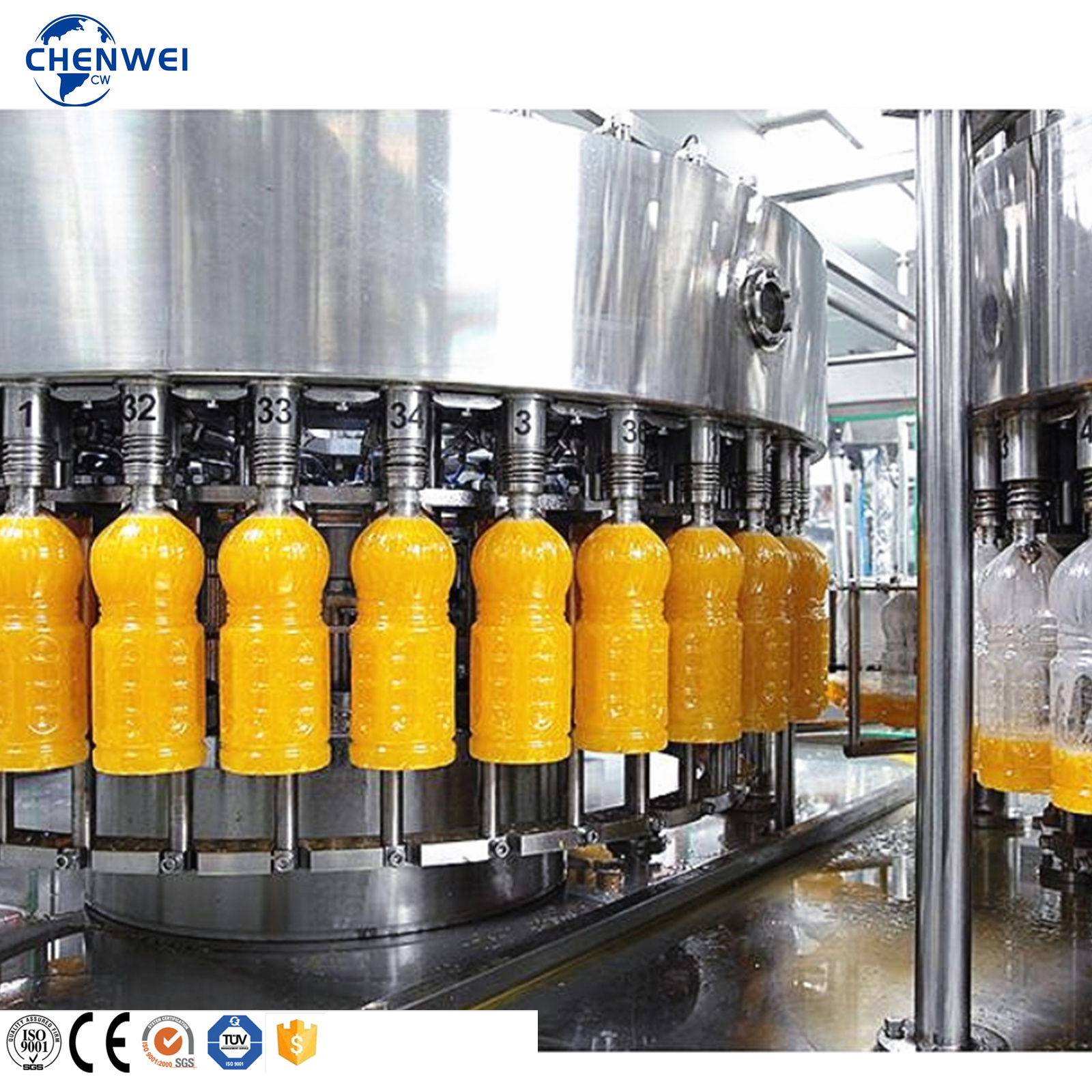 Complete Juice Production Line Mango Apple Fruit Juice Processing Filling Sealing Packing Machine