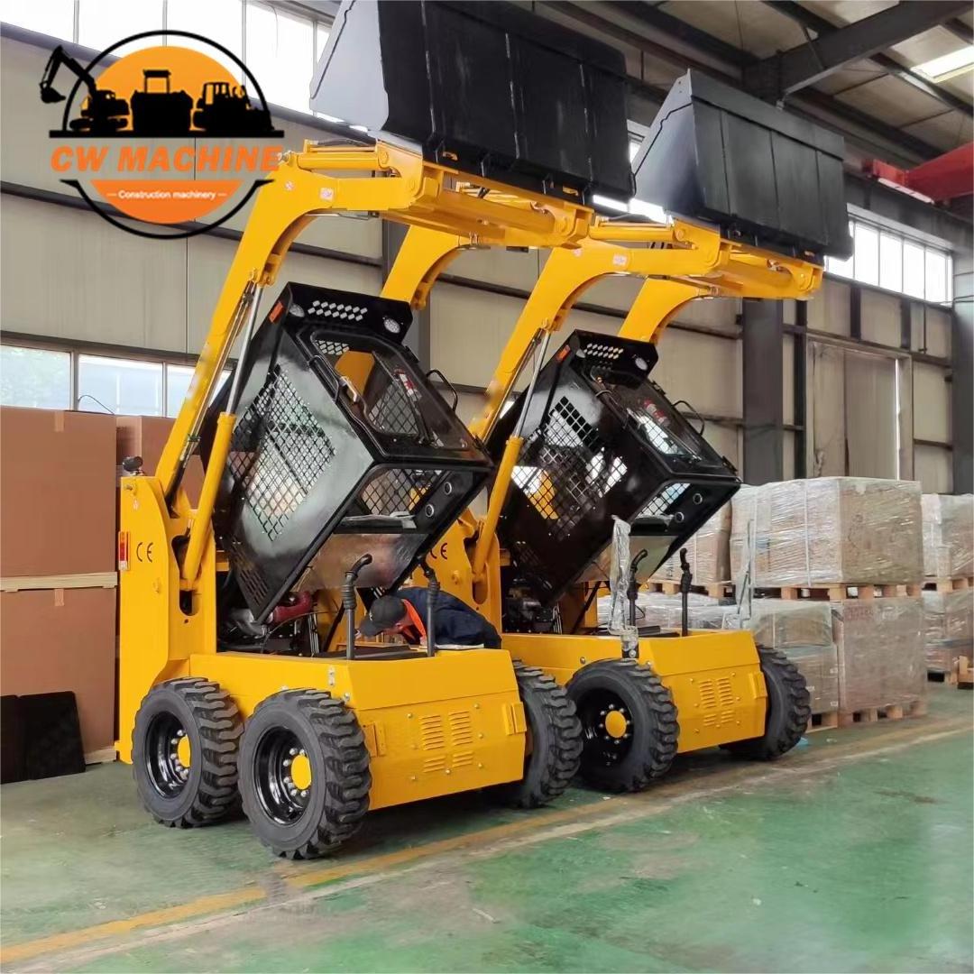 New China Wheeled Diesel Electric Skid Steer Front Loader Cheap Mini Skid Steer Loader