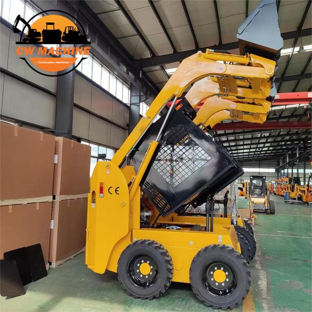 New China Wheeled Diesel Electric Skid Steer Front Loader Cheap Mini Skid Steer Loader