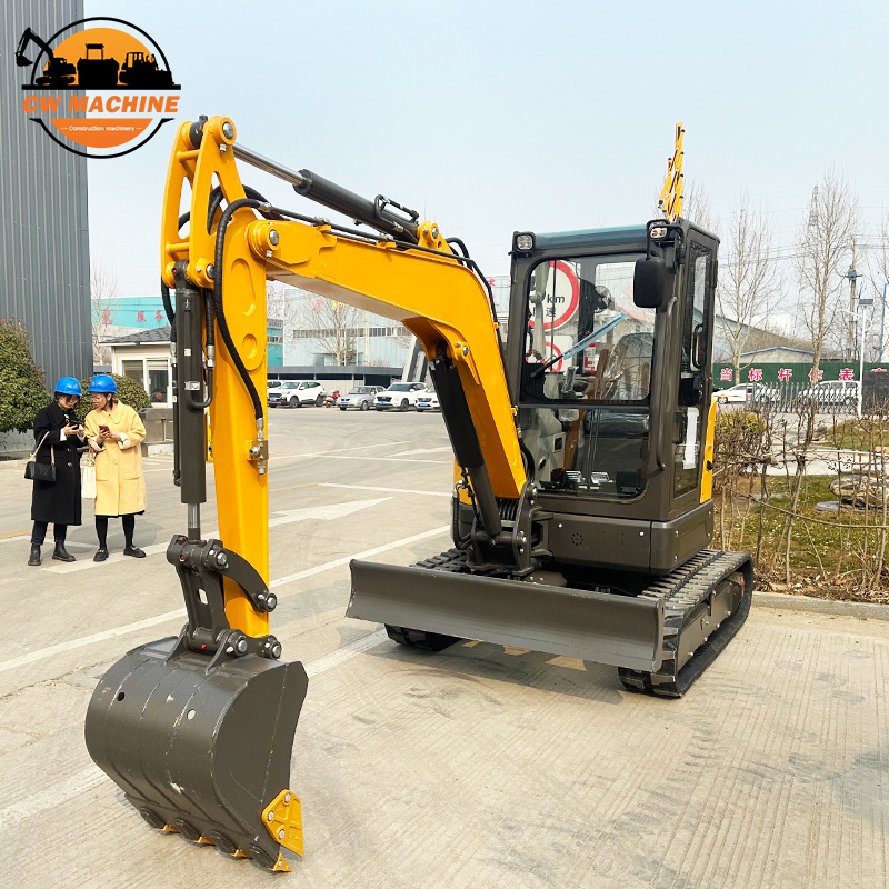 Cheap mini excavator excavatrice chinoise 2.5 tonnes 1.2 ton small home garden mini excavadora de 1 tonelada