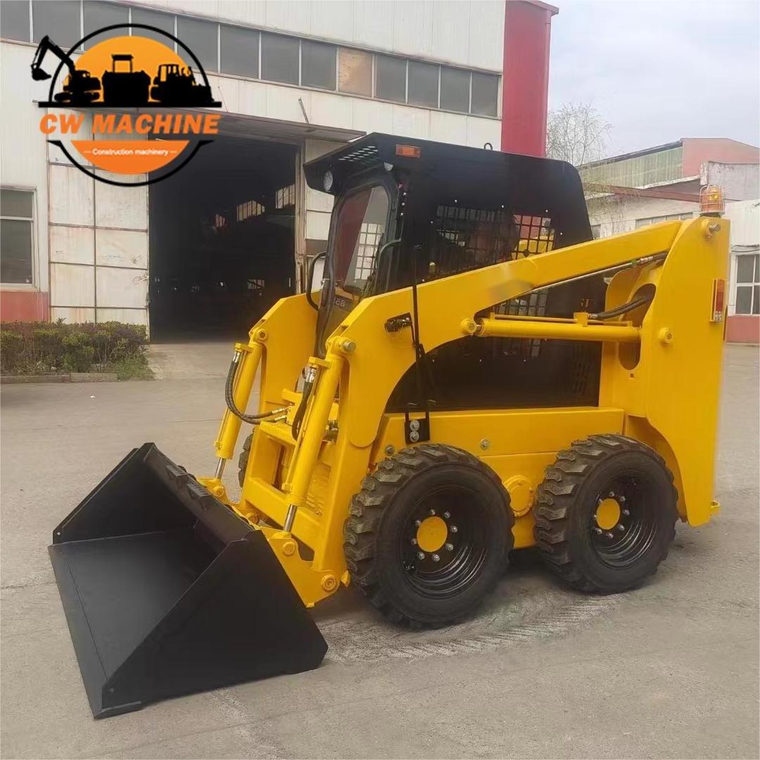 New China Wheeled Diesel Electric Skid Steer Front Loader Cheap Mini Skid Steer Loader