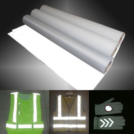 High visibility silver 100% polyester reflective fabric for fashion garments/sport running/cycling jacket