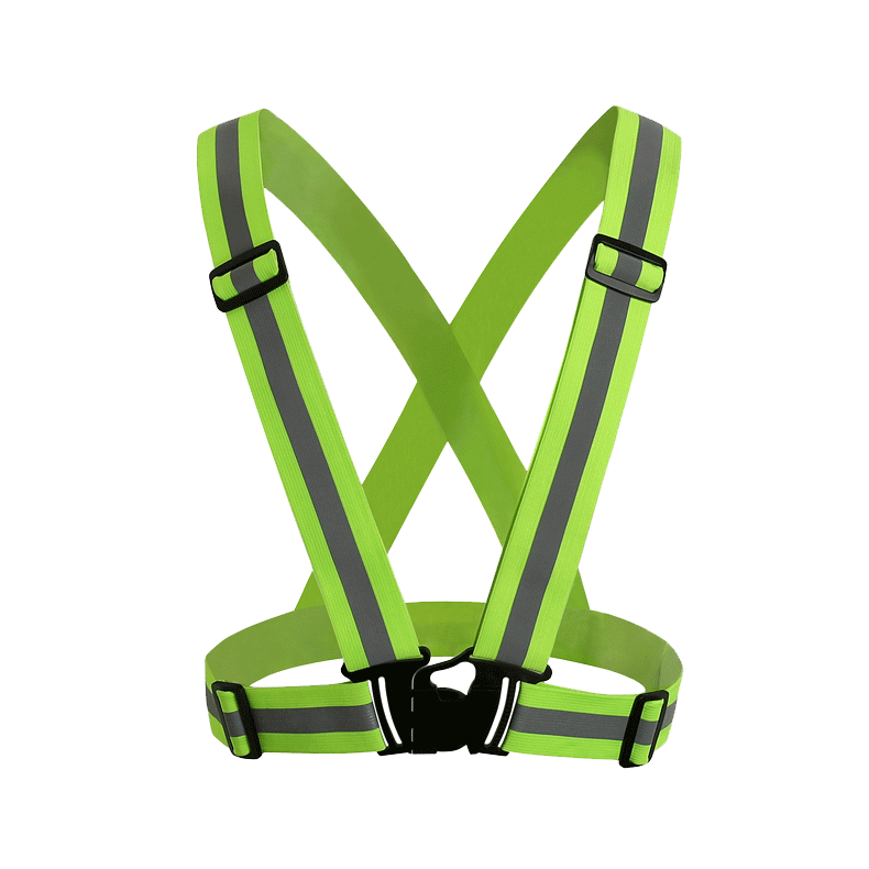 cheap safety fluorescent yellow reflective straps vest for bicycle