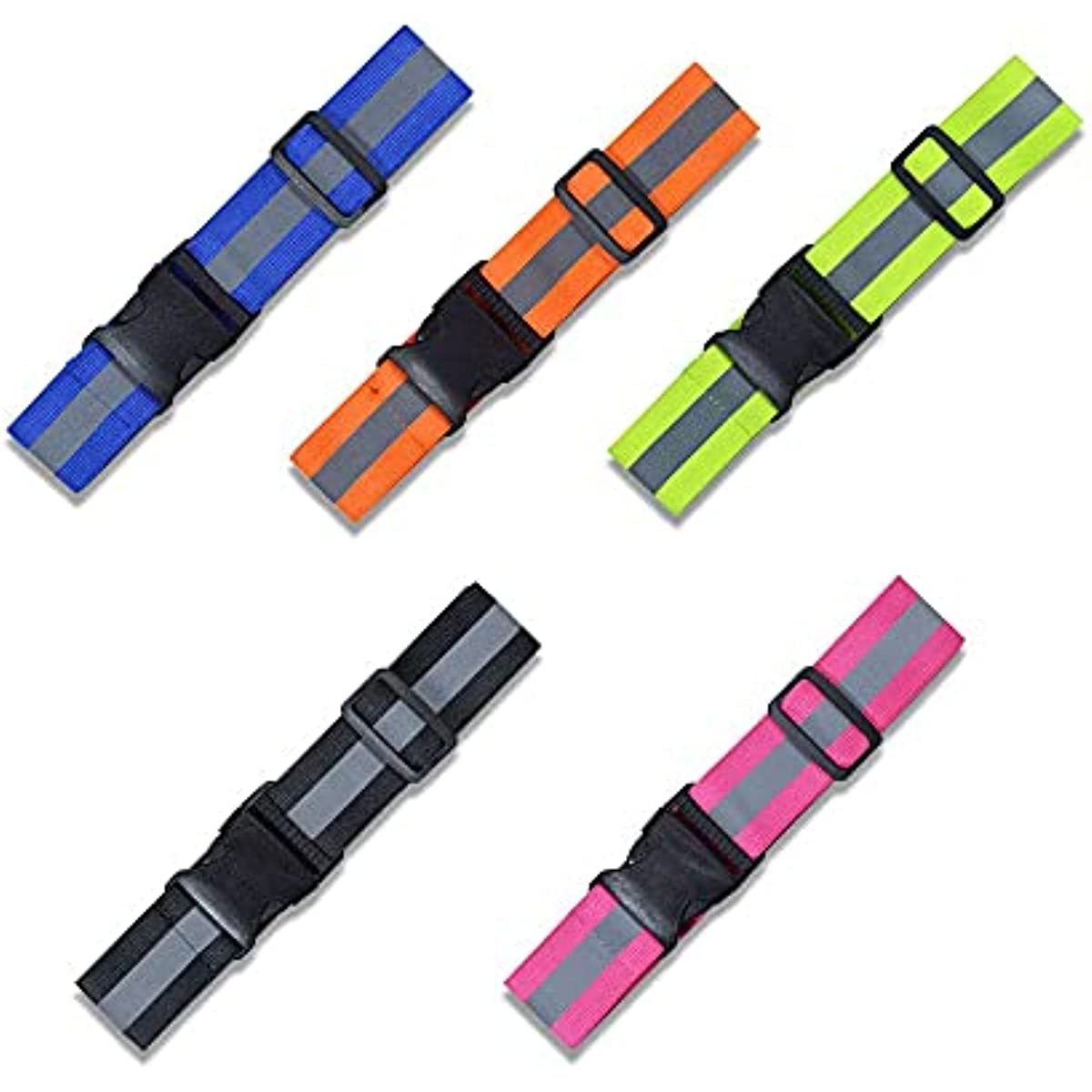 High Vis Reflective Glow Belt Safety Gear Reflector Adjustable Belt for Running Cycling Walking