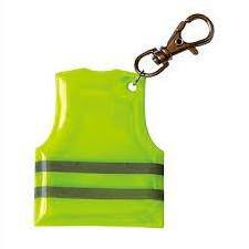 Hi vis promotions gift reflector hanger reflect reflective keychain for zipper