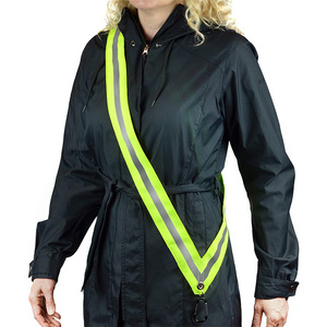 High visibility wholesale safety running gear accessories reflex reflective belt for hanging on the keys and bags