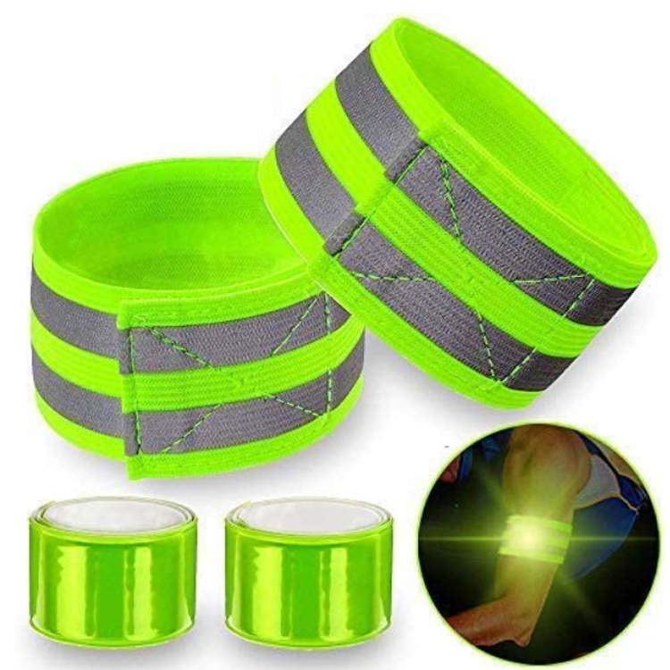 Reflective Bands Reflector Running Gear Adjustable Reflective Armband Arm Wrist Ankle Leg Band